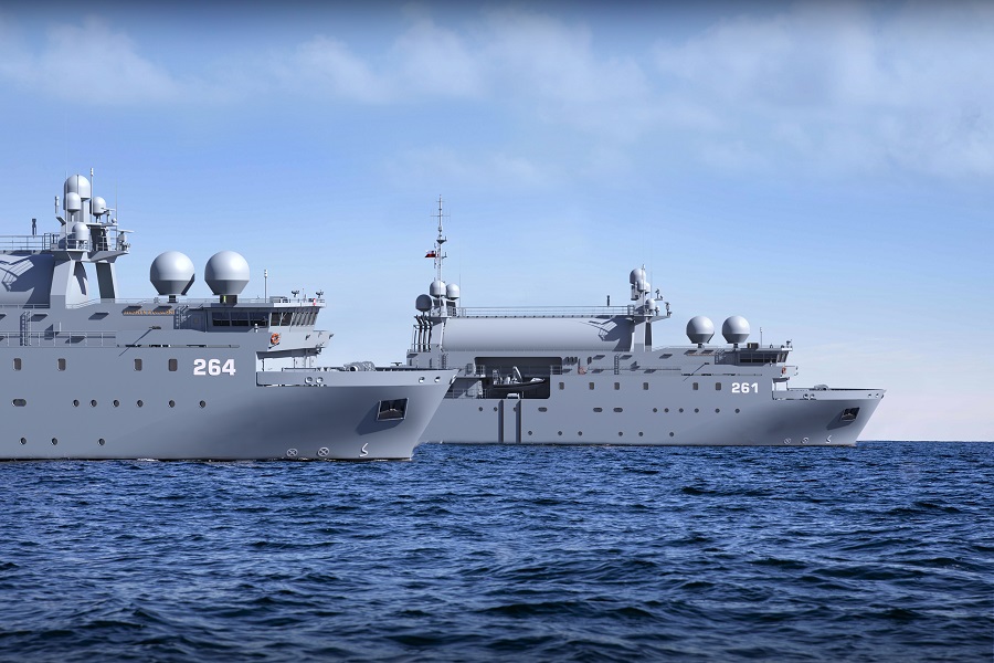 The Polish Navy marked a significant step in its naval modernisation programme with the launch of its first signal intelligence (SIGINT) vessel, ORP Jerzy Różycki, at the Remontowa Shipbuilding S.A. shipyard in Gdańsk on 1 July 2025. The vessel is the first of two ships being delivered as part of Poland’s ‘Delfin’ programme, developed in partnership with Swedish defence company Saab.