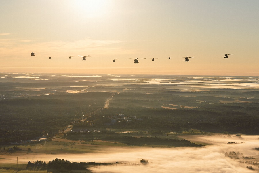 10 Finnish NH90 helicopters took part in the biggest joint helicopter test operation ever to take place in Finland.