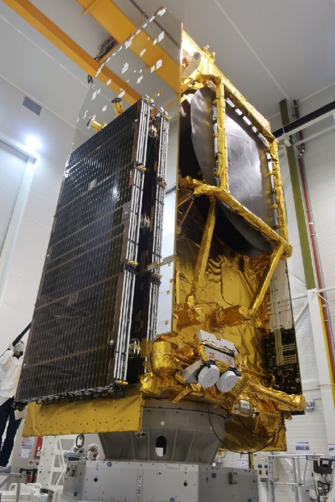 The first of Airbus’ next generation geostationary Eurostar Neo satellites is ready to be shipped to Cape Canaveral for launch preparations.