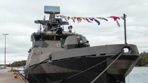 Patria delivered the fourth and last modernized Hamina-Class missile boat to the Finnish Navy in Upinniemi.
