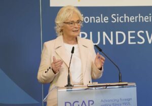 On 12 September, in a public speech in Berlin at the German Council on Foreign Relations (DGAP), Federal Republic of Germany Defence Minister Christine Lambrecht announced a significant strengthening of the Bundeswehr.