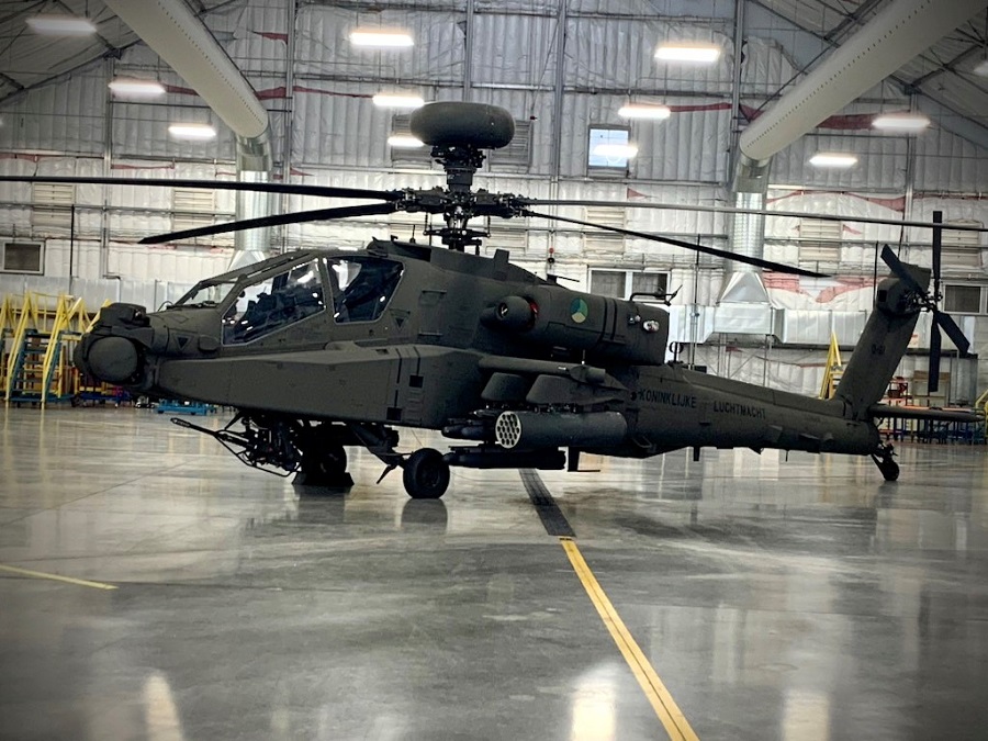 Boeing has delivered the first AH-64E Version 6, or v6, Apache helicopter featuring improved performance, sensors and software to the Royal Netherlands Air Force.