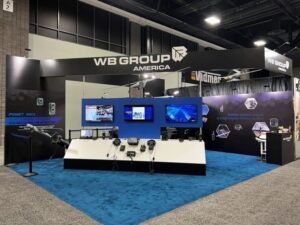 For the first time the WB Group presented the FONET MK2 digital vehicle communication platform and the SILENT NETWORK low-emission military communication system at AUSA exhibition in Washington D.C.
