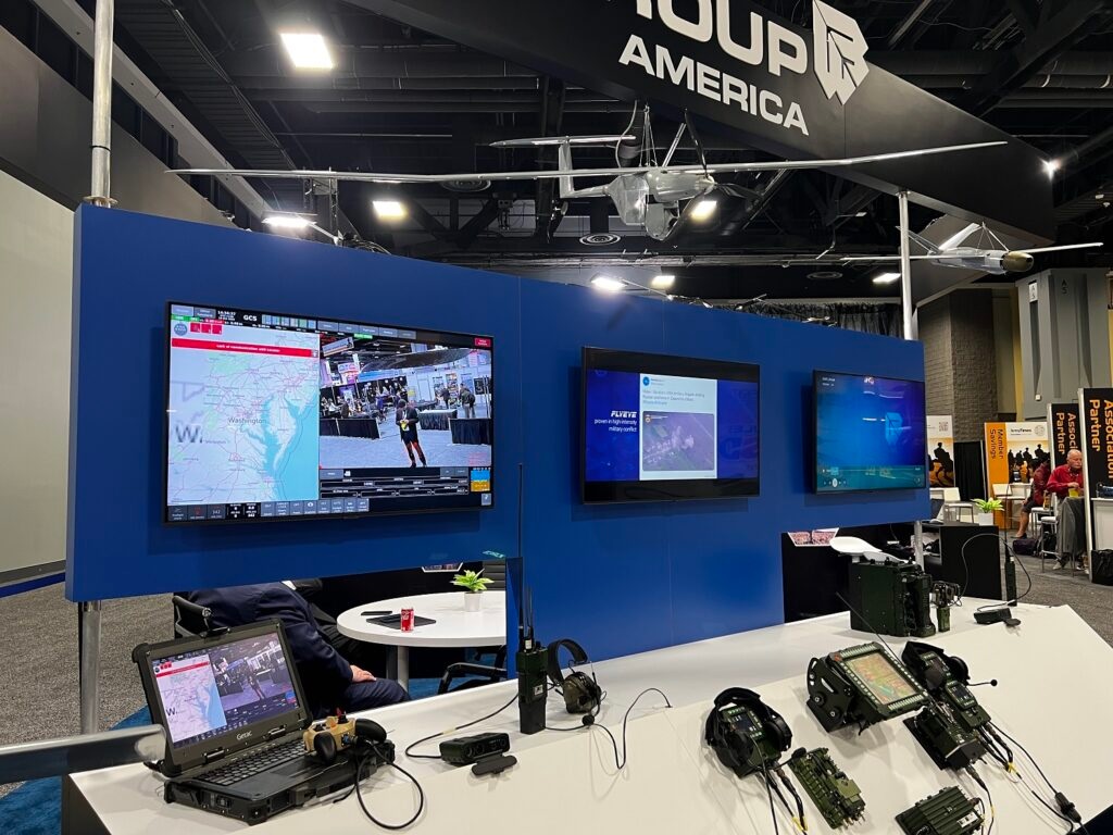 For the first time the WB Group presented the FONET MK2 digital vehicle communication platform and the SILENT NETWORK low-emission military communication system at AUSA exhibition in Washington D.C.