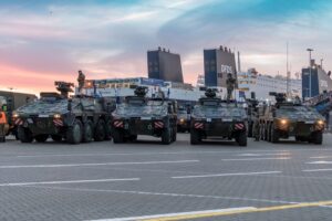 On the evening of the 5th October 2022, soldiers from the German 413 Light Infantry Battalion disembarked in the port of Klaipeda for Exercise Fast Griffin.