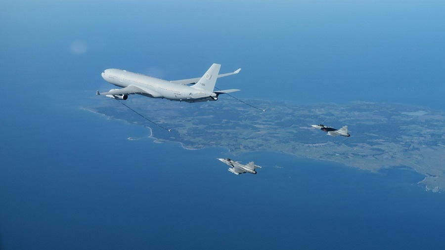 On 4 October, the Multinational MRTT Fleet initiated the Saab Gripen Air-to-Air Refuelling (AAR) test campaign to enable the fleet to fly future AAR missions with the Gripen fighter.