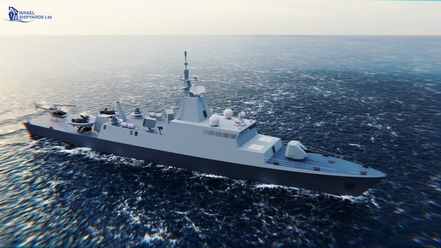 Israel Shipyards has unveiled a new corvette - Saar S-80.