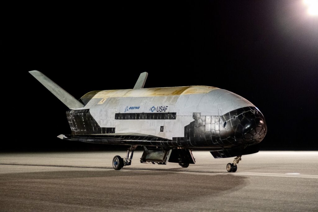The Boeing-built X-37B Orbital Test Vehicle (OTV) set a new endurance record after spending 908 days on orbit before landing at NASA’s Kennedy Space Center in Florida at 5:22 a.m. ET, November 12, 2022.