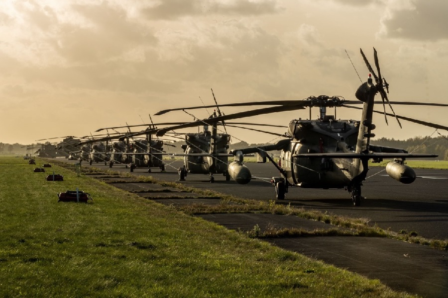A total of 37 helicopters and approx. 1,000 military personnel will be involved in the multinational training activities of exercise Falcon Autumn.