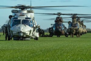 Helicopters from host nation the Netherlands, Poland and the United States today completed exercise Falcon Autumn after successfully testing and applying combined tactics, techniques and procedures in the conduct of joint airmobile operations.