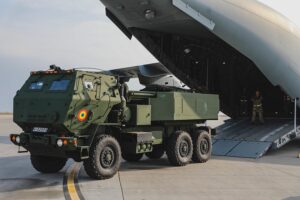 A Royal Air Force Brize Norton based Atlas transport aircraft has conducted trials in Romania to rapidly deploy NATO weapons capabilities, using a Romanian military HIMARS weapons system.