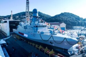 The delivery of the corvette “Al Khor”, the third of the Al Zubarah-class of four vessels ordered to Fincantieri by the Qatari Ministry of Defence within the national naval acquisition program, took place today at the Muggiano (La Spezia) shipyard.