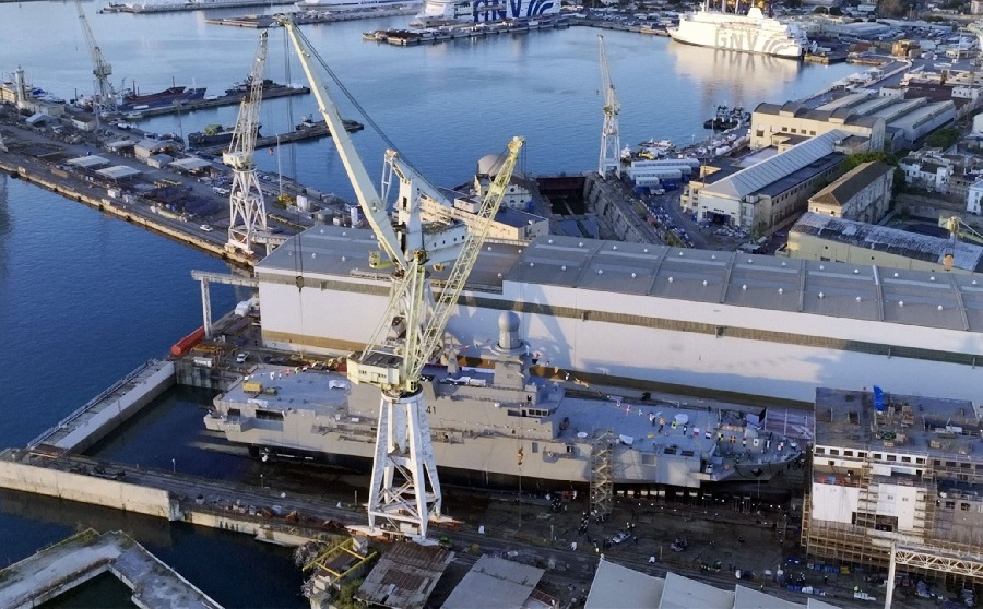 The Italian shipbuilder Fincantieri has launched the amphibious vessel (LPD - Landing Platform Dock) ordered by the Qatari Ministry of Defence within the national naval acquisition program. The launching ceremony took place in Fincantieri's shipyard in Palermo.