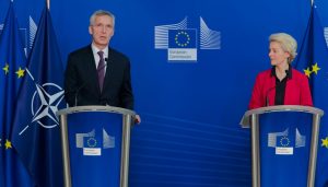 NATO and the EU agreed to create a taskforce on resilience and critical infrastructure protection, NATO Secretary General Jens Stoltenberg and European Commission President Ursula von der Leyen announced on Wednesday (11 January 2023) in Brussels.