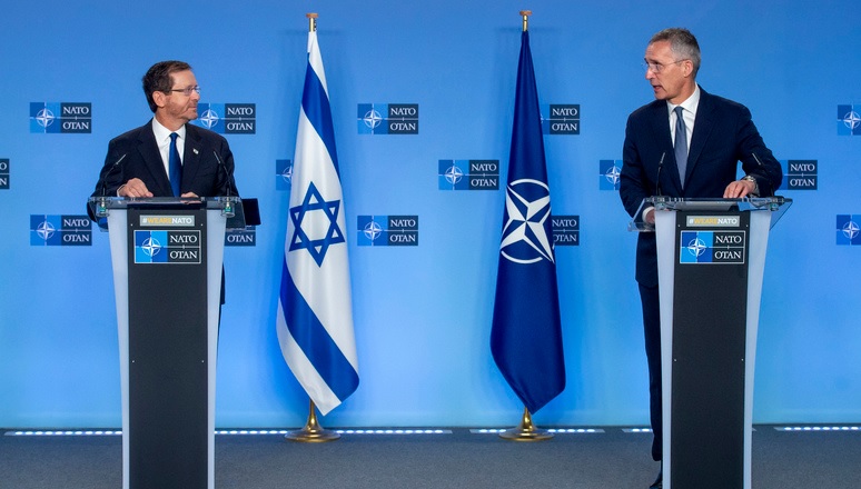 On Thursday (26 January 2023) Secretary General Jens Stoltenberg welcomed Israeli President Isaac Herzog to NATO Headquarters. For the first time, a President of Israel addressed NATO Allies in the North Atlantic Council, demonstrating the deepening partnership between the Alliance and the State of Israel.