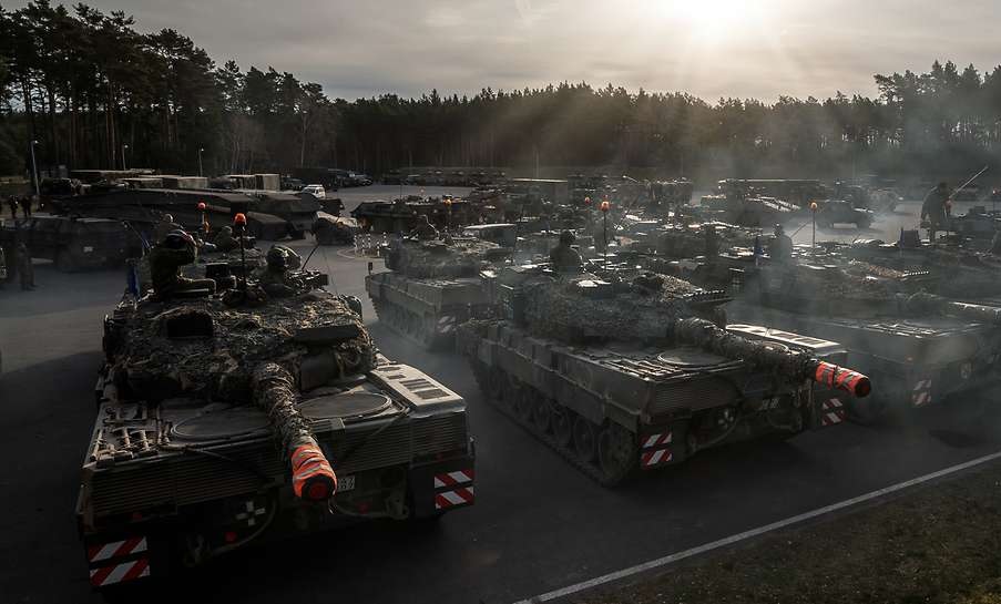 Armin Papperger, CEO of German defence industry giant Rheinmetall, said the company could deliver refurbished Leopard 2 main battle tanks to Ukraine in 2024 at the earliest.