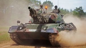 Within the coming months, Ukraine will receive at least 100 of Leopard 1 A5 battle tanks from defence industry stocks, including the required logistic support and training, defence ministries of Germany, Netherlands and Denmark aid in a common statement.