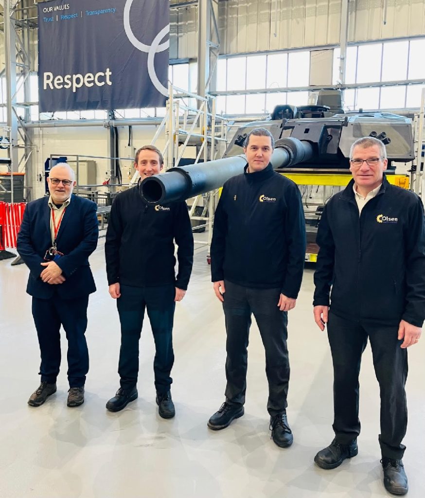 Olsen Actuators has announced a partnership with Rheinmetall BAE Systems Land (RBSL) to deliver actuators for the British Army’s Challenger 3 Main Battle Tank.