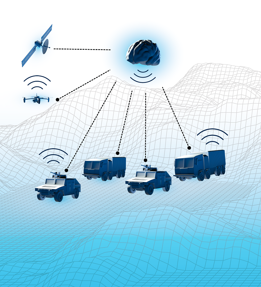 Sener Aerospace and Defense presents its Naviground navigation system for manned and unmanned vehicles at IDEX 2023, one of the leading international defense and security fairs. This is a digital solution that allows for several vehicles to be connected and coordinated, and that provides a precise navigation solution based on the fusion of data from different sensors.