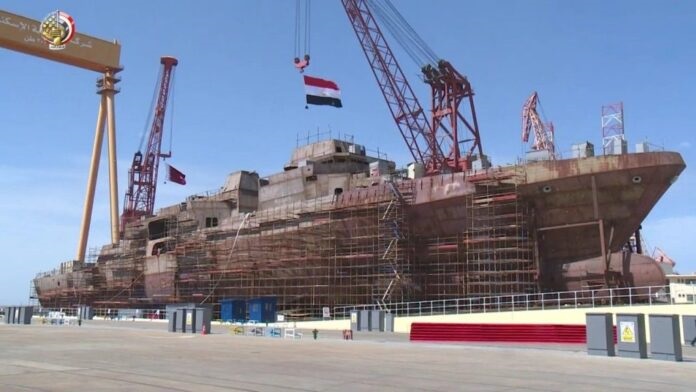 Thanks to the successful transfer of technology and know-how from German shipbuilder thyssenkrupp Marine Systems (tkMS), the fourth Egyptian MEKO A200EN, and the first of local construction, is being built at a particularly fast pace at the Alexandria Shipyards.