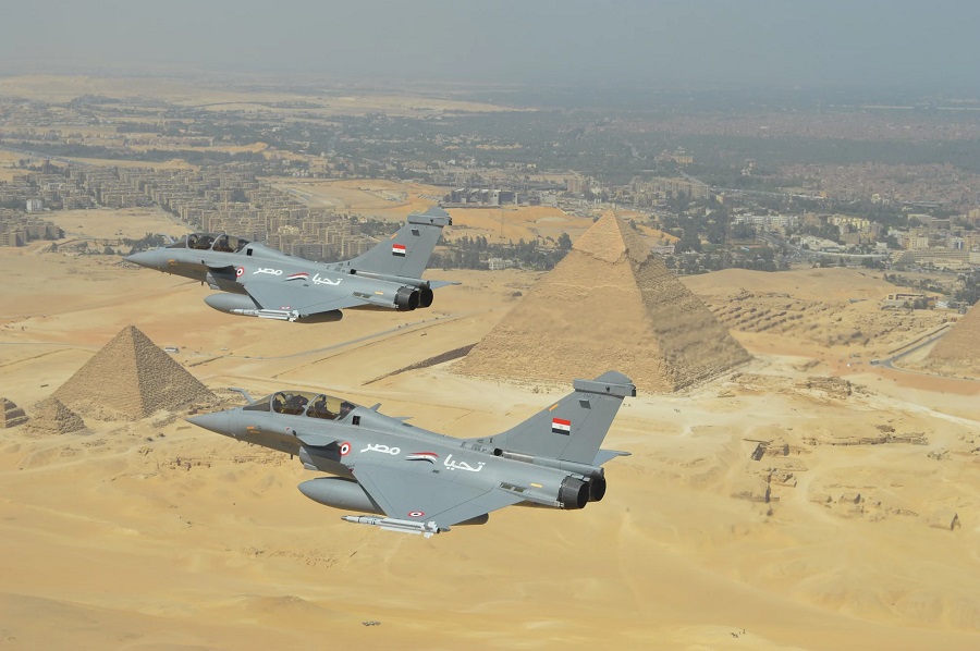 In the presence of senior Egyptian authorities and Dassault Aviation representatives, a ceremony to celebrate the Rafale's 10,000 flight hours was held last week on the operational air base where the Egyptian Air Force's Rafale "Wild Wolves" squadron is stationed.