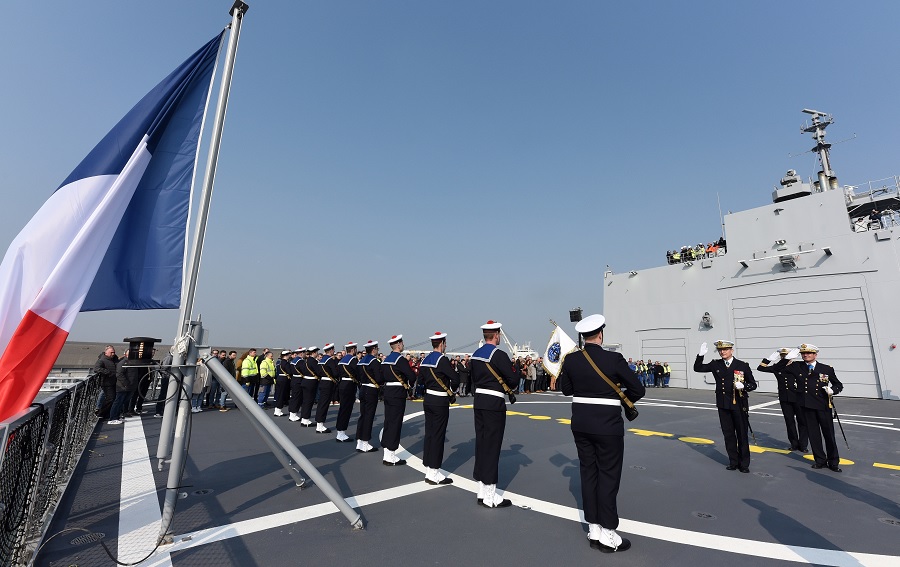 On 3 March 2023, the first Flag Hoisting Ceremony was held on board LSS “Jacques Chevallier”, first of class of the 4 Logistic Support Ships (LSS) ordered by OCCAR for the French Navy, within the LSS programme.