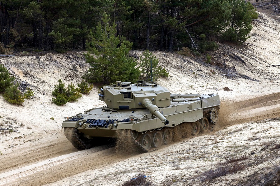Practical trials of the first Leopard 2A4 Main Battle Tank (MBT), delivered to Slovakia under an equipment exchange programme with Germany in exchange for gifting its BVP-1 IFVs to Ukraine, are underway on the test tracks and firing range at the Záhorie Military Technical and Testing Institute.