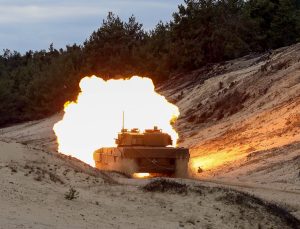 Practical trials of the first Leopard 2A4 Main Battle Tank (MBT), delivered to Slovakia under an equipment exchange programme with Germany in exchange for gifting its BVP-1 IFVs to Ukraine, are underway on the test tracks and firing range at the Záhorie Military Technical and Testing Institute.