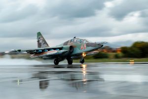 The Su-25, also known by its NATO reporting name “Frogfoot”, is a comparatively small and simple ground attack aircraft.