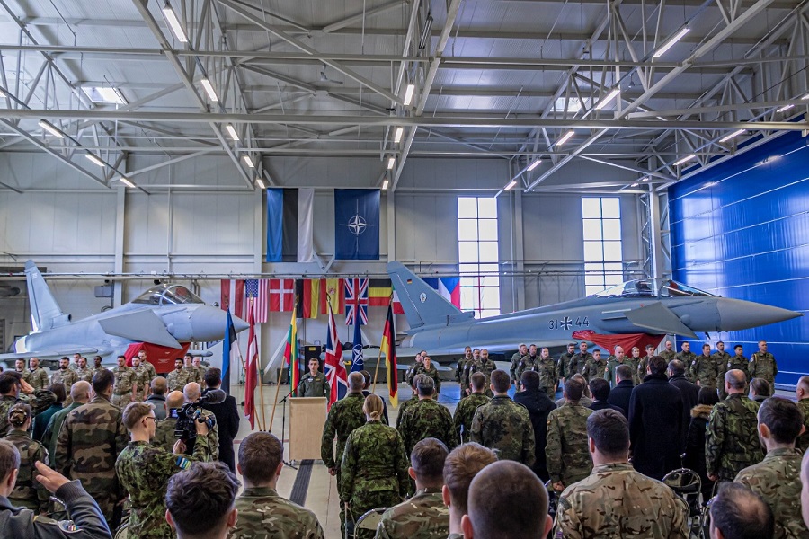 The German and the Royal Air Force handed over their responsibility for enhanced Air Policing at Ämari, Estonia, in a ceremony on Apr 4, 2023, and keep on securing the Baltic skies in a combined effort under NATO aegis.