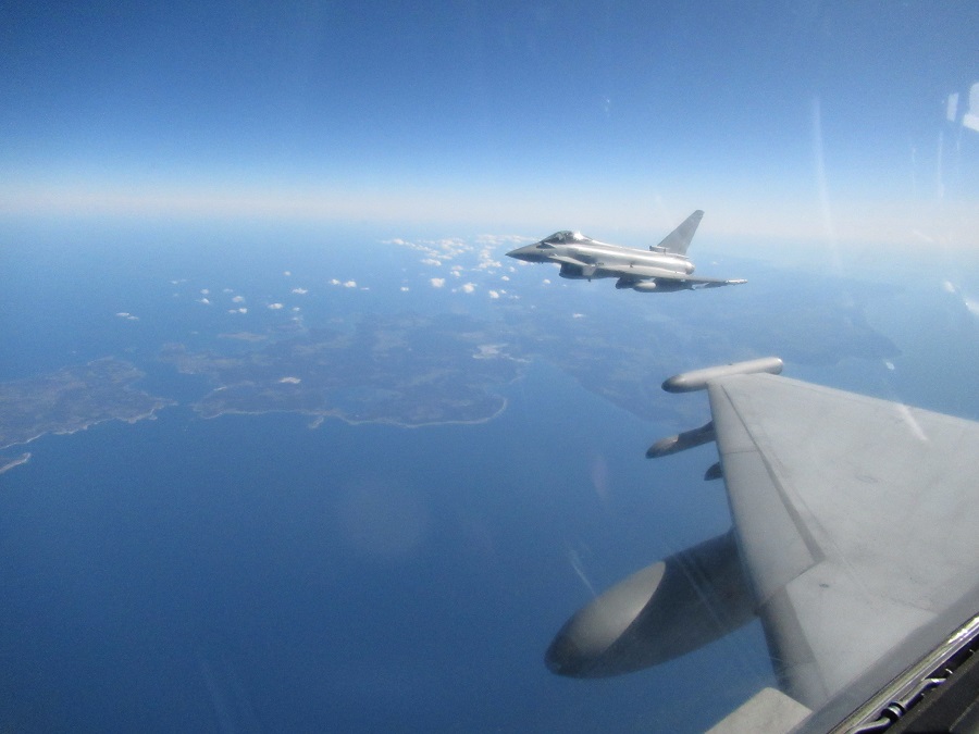 RAF Typhoons deployed in Estonia conducting the NATO Baltic Air Policing Mission have also taken part in Swedish exercise Aurora 2023.