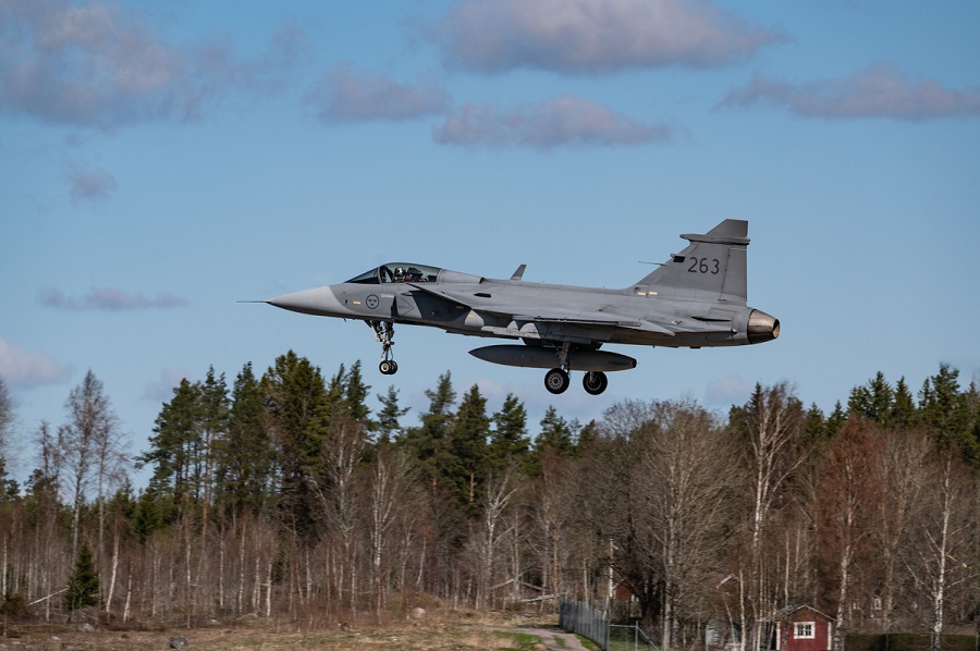 RAF Typhoons deployed in Estonia conducting the NATO Baltic Air Policing Mission have also taken part in Swedish exercise Aurora 2023.