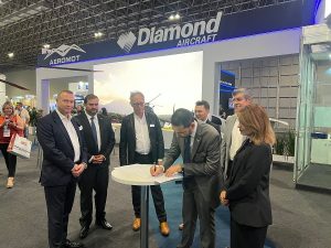 Sensor solutions provider HENSOLDT and Brazilian company AEROMOT have signed a Memorandum of Understanding (MoU) to equip aircraft with state-of-the-art sensor technology. Specifically, the agreement concerns the delivery and integration of the "MissionGrid" mission system, consisting of the "PrecISR-1000" radar, the "ARGOS II" optronic observation system and the data links required for operation. MissionGrid" is integrated into a Diamond Aircraft DA62 MPP. With this equipment, the aircraft is capable of carrying out complex ISR (Intelligence, Surveillance and Reconnaissance) missions.
