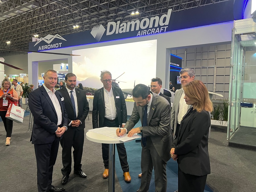 Sensor solutions provider HENSOLDT and Brazilian company AEROMOT have signed a Memorandum of Understanding (MoU) to equip aircraft with state-of-the-art sensor technology. Specifically, the agreement concerns the delivery and integration of the "MissionGrid" mission system, consisting of the "PrecISR-1000" radar, the "ARGOS II" optronic observation system and the data links required for operation. MissionGrid" is integrated into a Diamond Aircraft DA62 MPP. With this equipment, the aircraft is capable of carrying out complex ISR (Intelligence, Surveillance and Reconnaissance) missions.