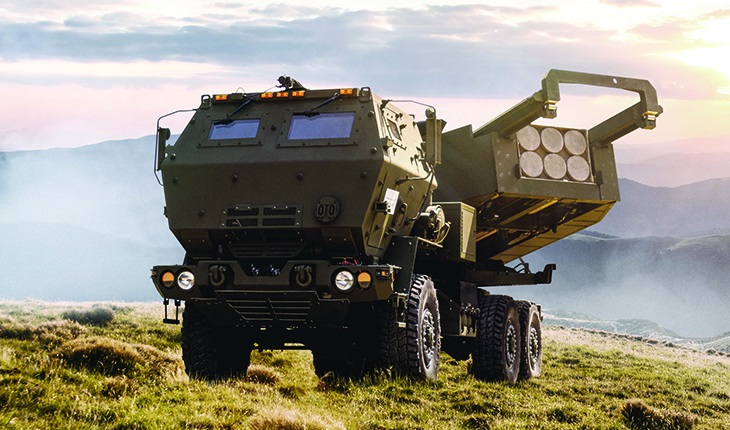 Lockheed Martin’s HIMARS launcher fires the next-generation Precision Strike Missile (PrSM) and Extended-Range GMLRS.