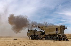 Rheinmetall and Elbit Systems have successfully conducted a live fire demonstration of an automated 155mm L52 wheeled self-propelled howitzer. The demonstration of the new system took place in early March 2023 at the Shivta firing range in southern Israel. It was attended by high-ranking officials of the armed forces of the United Kingdom, Germany, the Netherlands and Hungary.