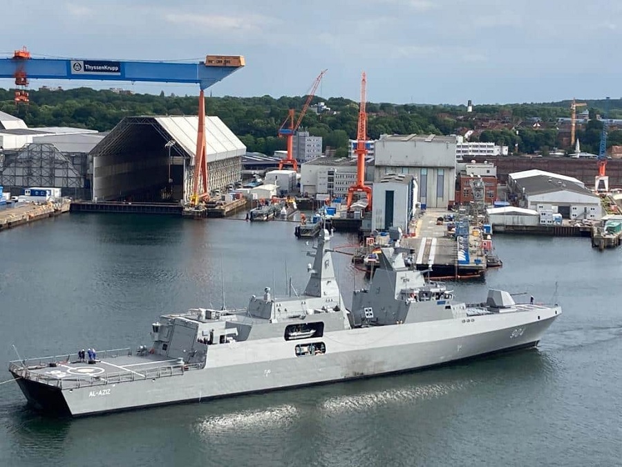 On May 26th, thyssenkrupp Marine Systems handed over a frigate to the Navy of the Arab Republic of Egypt. It is the second in a series of four MEKO A-200 EN frigates. The ceremony in Bremerhaven, which was attended by high-ranking Egyptian and German Navy officials, also included the naming of the vessel. The Commander in Chief of the Egyptian Navy, Vice Admiral Ashraf Ibrahim Atwa, named the ship “AL-QAHHAR”, meaning “The Irresistible Subduer”.