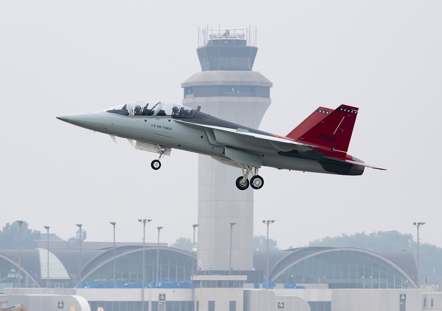 Boeing and the US Air Force today completed the inaugural flight of the service’s first T-7A Red Hawk, marking the start of the engineering and manufacturing development (EMD) phase of the program.
