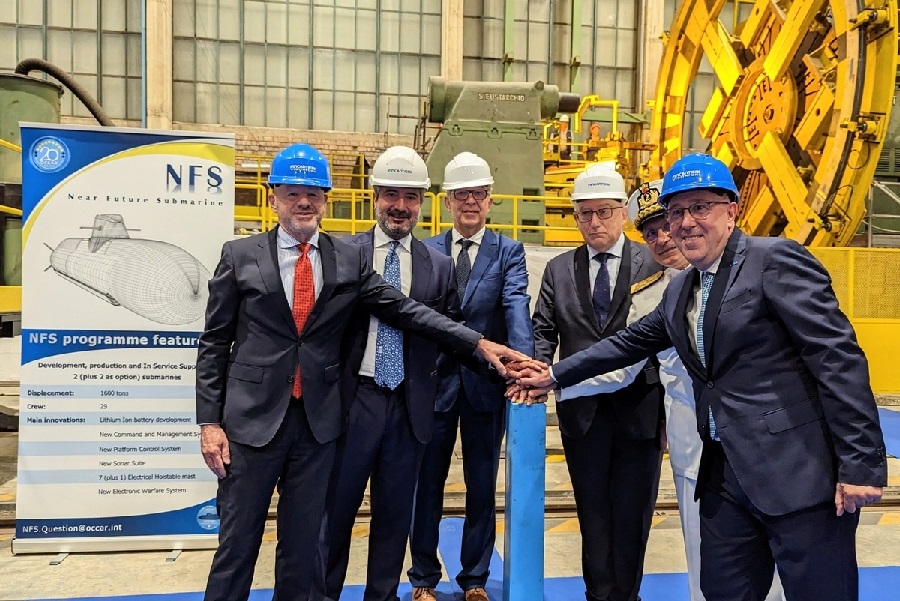 On 6th June, at the Fincantieri shipyard in Muggiano (La Spezia), the production of the second of two contracted next-generation submarines under the U212NFS (Near Future Submarine) programme for the Italian Navy commenced.