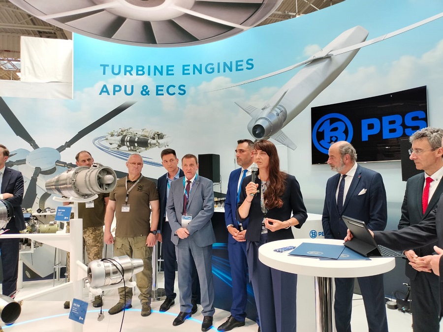 Czech company Prvni brnenska strojirna Velka Bites, a.s. (PBS), a well-known Czech company specializing in R&D and production of turbine power units and aerospace equipment, and Ivchenko-Progress SE, a renowned Ukrainian state enterprise specializing in the design and development of aircraft engines, have signed a Memorandum of Understanding (MoU) on strategic cooperation at the Paris Air Show, held at Paris-Le Bourget Airport, France.
