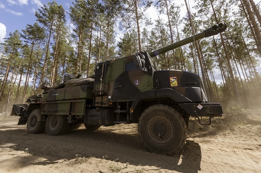 Lithuania plans to equip the Brigadier General Motiejus Pečiulionis Artillery Battalion with the CAESAR Mark II self-propelled wheeled howitzers by 2027. The acquired CAESAR (6×6) artillery systems is the best match for Lithuanian Armed Forces requirements, it is also basically the only battle-tested self-propelled wheeled 155 mm artillery system manufactured in a NATO or EU member state. Another argument that factored in the choice of the French system is compatibility of ammunition used for CAESAR Mark II and the tracked 155 mm PzH2000 artillery system that the Lithuanian Armed Forces already have.