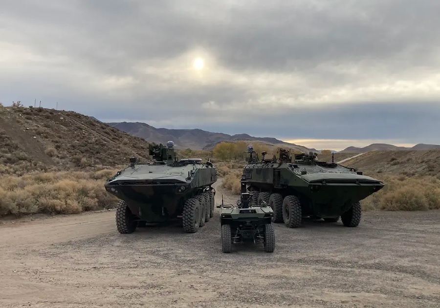 BAE Systems has successfully tested manned-unmanned teaming (MUM-T) on the Amphibious Combat Vehicle (ACV) C4UAS as a technology demonstration using IAI/ELTA Systems' Rex MK II Unmanned Infantry Combat Support System.