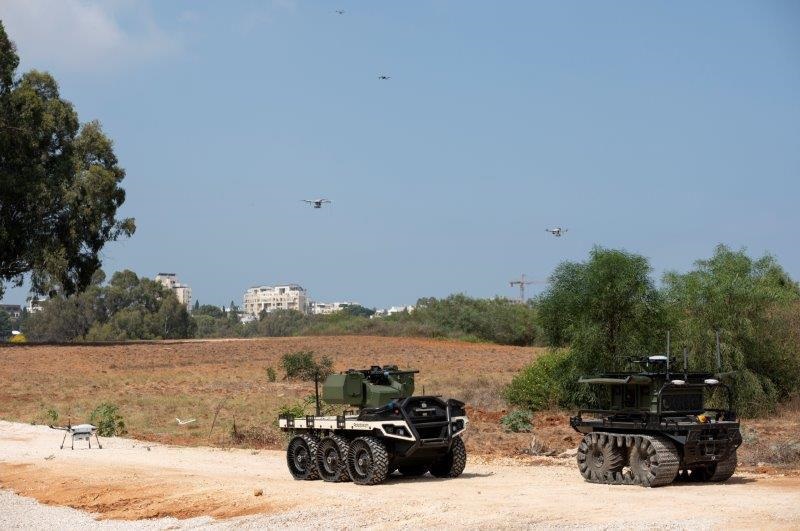 Israeli company Elbit Systems has demonstrated its Legion-X concept, which allows for the autonomous combat operation of unmanned systems on the ground and in the air. In a company site in central Israel, the revolutionary concept was demonstrated by different types of the company's ground and air unmanned systems that performed a number of combat missions. These missions included the use of Swarm of Autonomous Drones for terrain dominance, including planning and control of search, detection, and automatic target recognition (ATR) to enhance and expedite the effectiveness of the sensor-to-shooter cycle.