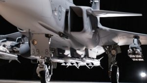 The advanced Gripen models will have three high-performance weapons release systems called Missile Eject Launcher, Pylon 5 (MELP5) to provide an upper hand against airborne threats. MELP5 units launch long-range air-to-air missiles with compressed air pneumatic systems which deploy the weapons more quickly and efficiently, significantly reducing aircraft out-of-service and manpower time.