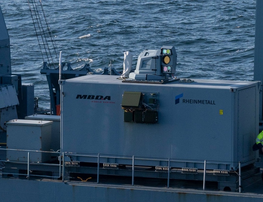 After integration of the laser weapon demonstrator (LWD) onboard the German frigate “SACHSEN” in June 2022, the trials of the LWD at sea have successfully been completed. Responsible for development and construction as well as the support during the trials that have been planned and organised by the Federal Office of Bundeswehr Equipment, Information Technology and In-Service Support (BAAINBw), is the High-Energy Laser Naval Demonstrator Working Group, or ARGE, consisting of MBDA Deutschland and Rheinmetall.