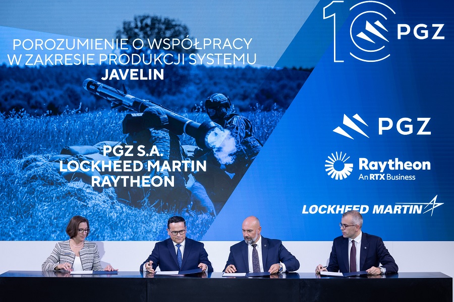 Polska Grupa Zbrojeniowa (PGZ) and the Javelin Joint Venture (JJV), a partnership between Raytheon and Lockheed Martin, have entered into a Memorandum of Understanding (MOU) regarding production of the Javelin anti-tank weapon system in Poland.