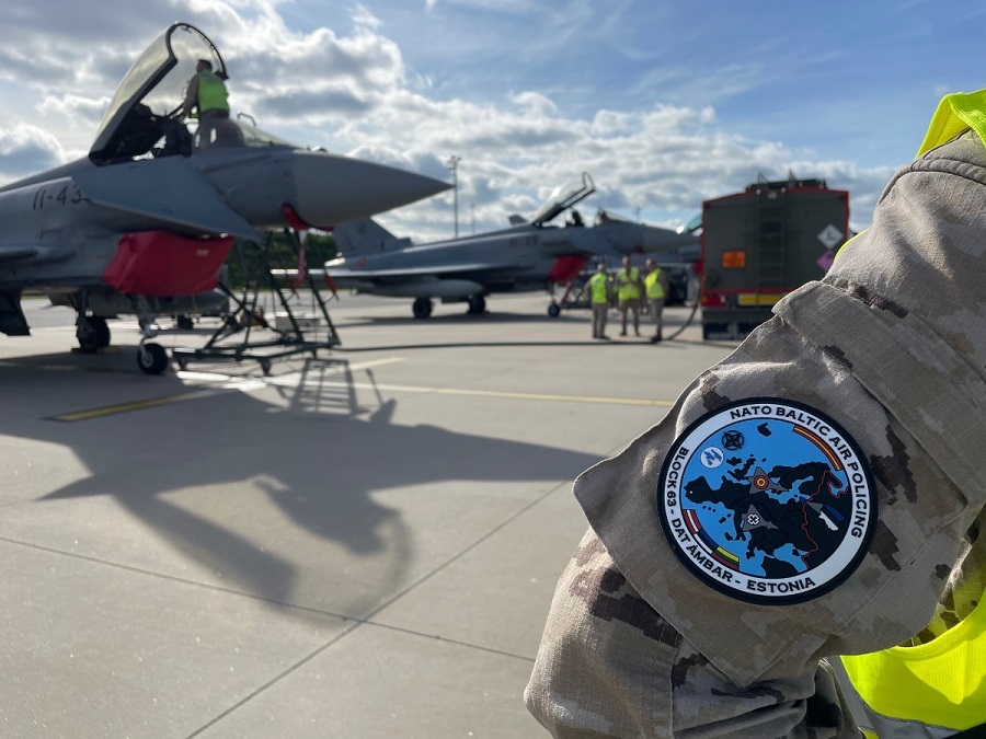 During multinational training drills conducted primarily out of NATO’s enhanced Air Policing Air Base at Ämari, Spanish, Italian and Estonian air forces, controlled by Allied stationary and airborne control assets practiced aerial drills and quick reaction procedures.