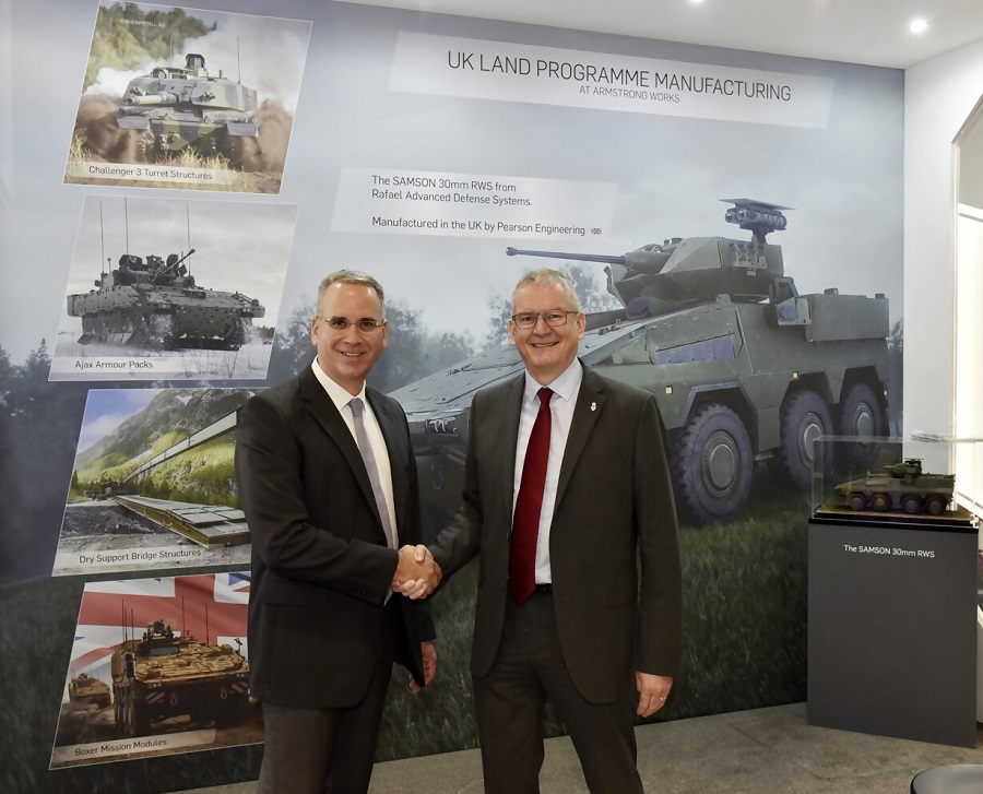 Israeli company Rafael has announced that Pearson Engineering will play a significant role in delivering the SAMSON 30mm Remote Weapon Station (RWS).