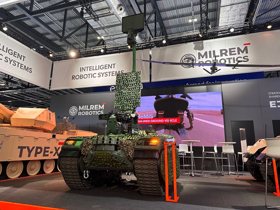 At DSEI 2023 in London, Milrem Robotics, Europe’s leading robotics and autonomous systems developer will showcase the most versatile Intelligence, Surveillance and Reconnaissance (ISR) unmanned ground system on the market – the THeMIS Observe.