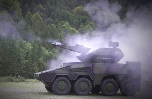 Mobile, modular, and scalable, ground-based air defence systems are gaining new importance now that NATO as well as armed forces of partner countries are focusing once again on defending national and allied territory and airspace. At DSEI 2023, Rheinmetall is displaying its solutions for this area of application. On show is an air defence system mission module for the Boxer 8x8 wheeled armoured vehicle, topped with the Sykranger 35 turret. Also on show will be components of the Skynex air defence system, consisting of a 35mm Mk3 Revolver Gun loaded on a flatrack of a HX truck.